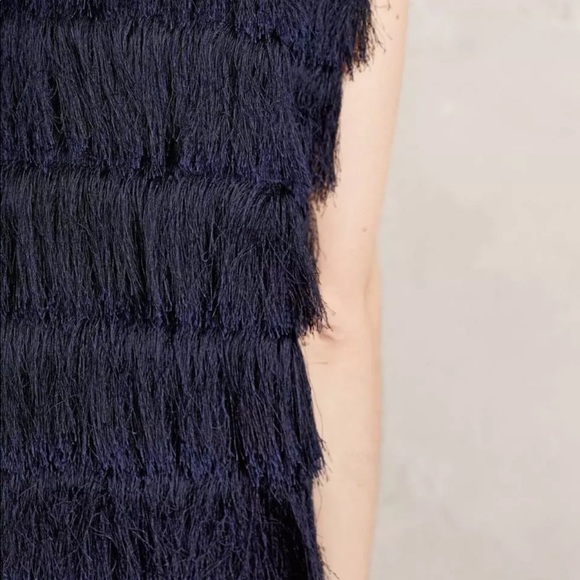 Anthropologie Eva Franco Tiered Fringe Vest NWT - Picture 4 of 8